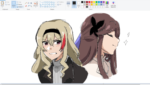  hi so i got into revue starlight two days agoexcuse my ms paint doodles 