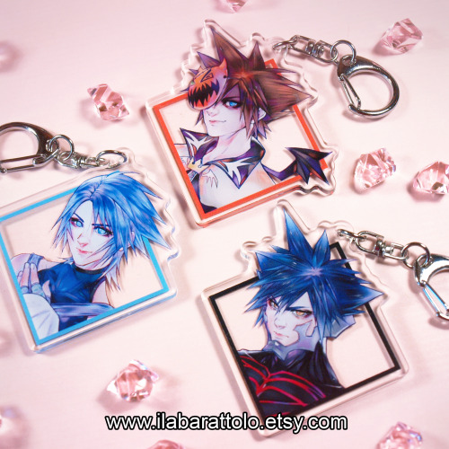 My KH and FFVII charms are now available on my store!❤️ (visit www.ilabarattolo.etsy.com)  I’m