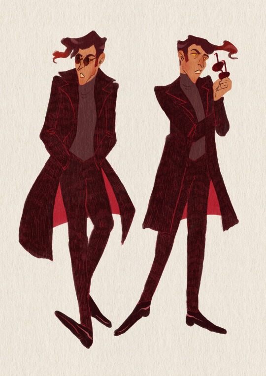 eloisecarles:I’ve been reading Good Omens for a couple days now, and since I love the Prime series too, I wanted to give a go at drawing the angel and demon kind…