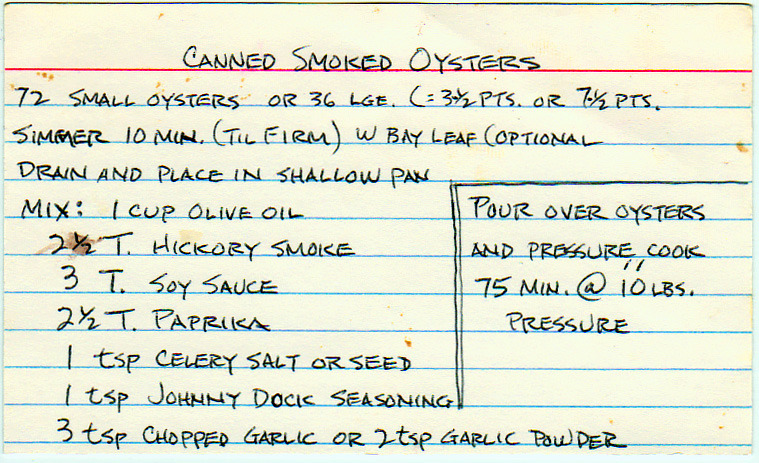 Canned Smoked Oysters
“The peasant food we harvested into luxury. (more…)
”
View Post