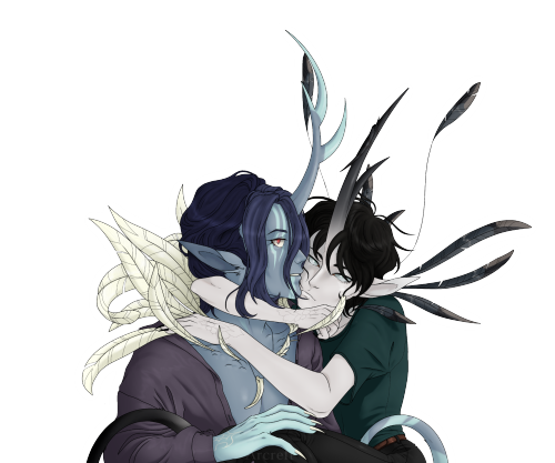 The Blue Oc Belongs To Isoefam On IG, Go Check Their Amazing Art And Vibe ! This Is A Gift For Them.