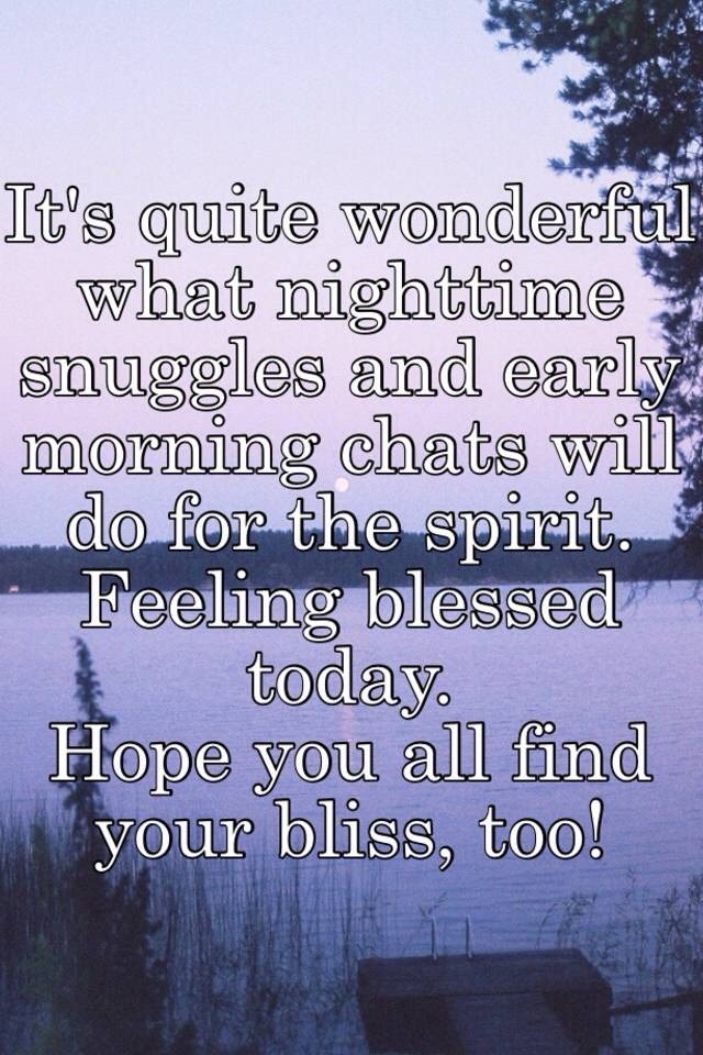 anicklebitome:  In search of bliss