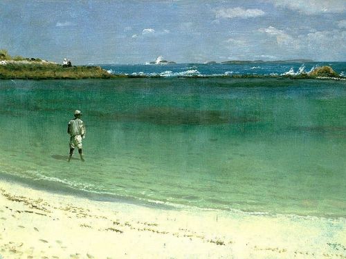 paintingispoetry:Albert Bierstadt, West Indies Coast Scene, c. 1850-1900