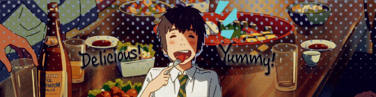 shokugekis:  Food in Kimi no Na wa.