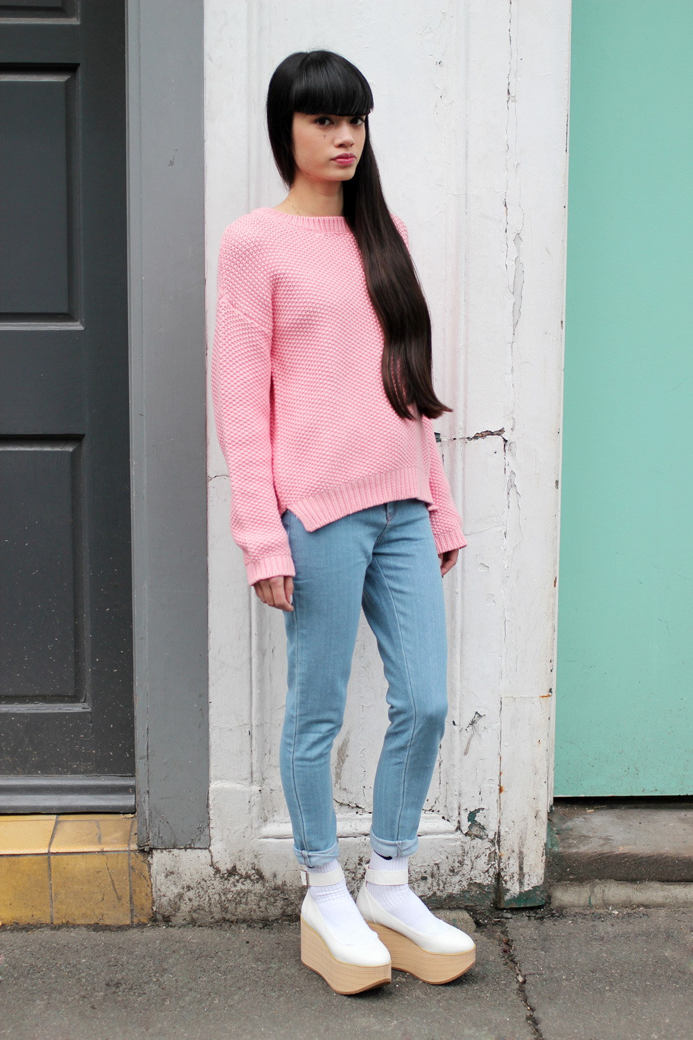 thewhitepepper:  Our Beehive Knit Jumpers are pretty useful during this time of