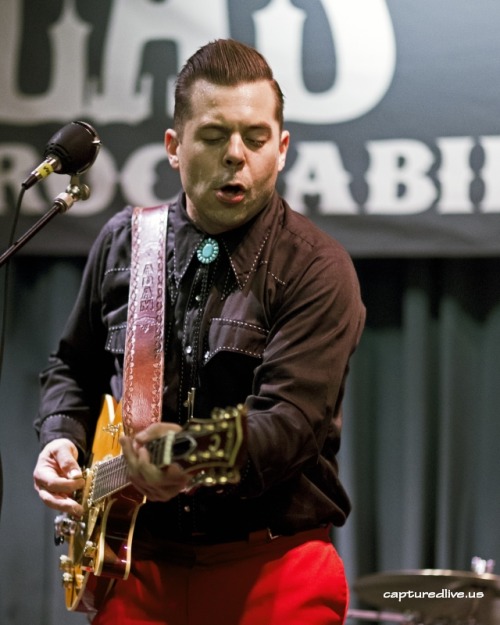 zphotosnet:  One of Texas’ premier roots/rockabilly bands, captured live at Viva Las Vegas 17 at the Orleans Casino in Las Vegas NV on April 18, 2019. The Octanes include Adam Burchfield (Guitar, Vocals) , Drew Hays (bass, vocals), and “Sneaky”