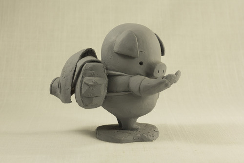 ca-tsuka: Sculptures by Andrea Blasich for production of The Dam Keeper animated short-film directed by Dice Tsutsumi and Robert Kondo. 
