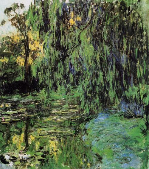 Weeping Willow  - Claude Monet ( 1921 - 1922) rightWeeping Willow  - Claude Monet ( 1918 - 1919)   l