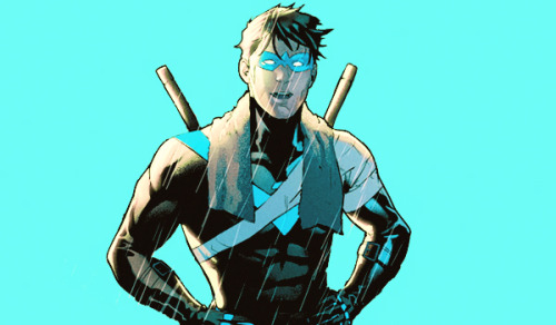 nytewing:  Nightwing #37 Dick with a towel