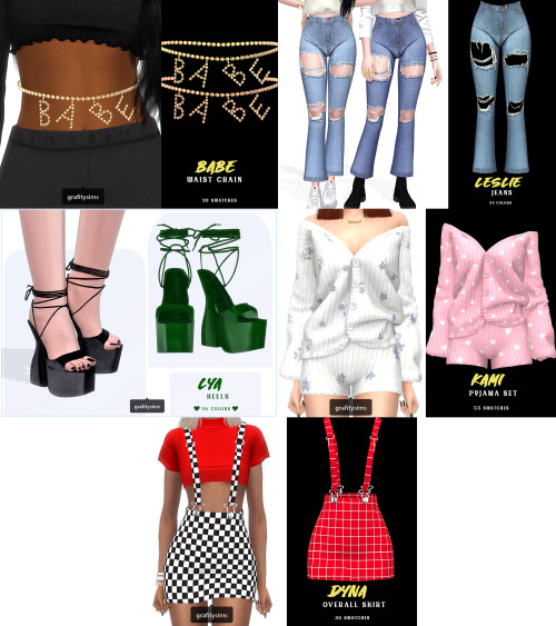 Babe Waist Chain Original mesh;20 swatches;Smooth Bone Assignment;Has Morphs;HQ Compatible;[ DL ]&md