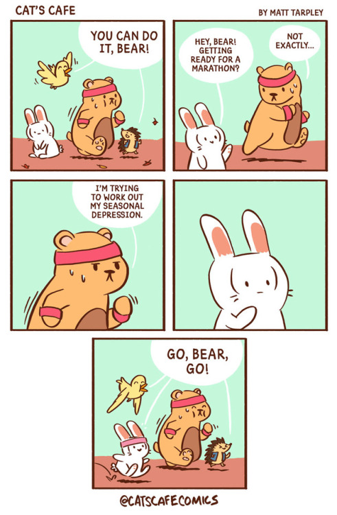 Porn catscafecomics:  SAD Bear. Dealing with that photos