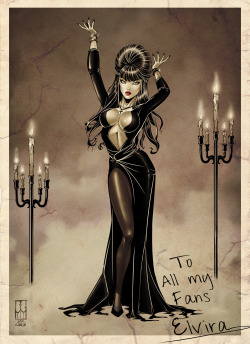 comicbookwomen:  Javi Garcia   Love Elvira :-)