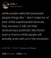 pyomorphic:so here’s how the human centipede of twitter discourse works:someone