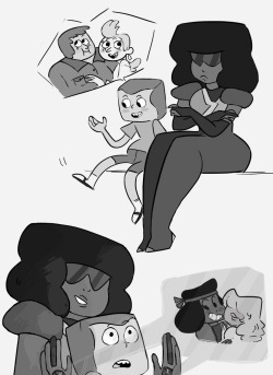 chassdraws:  Two square heads gushing about