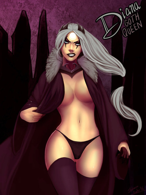 Diana Goth Queen is uncensored now on my Patreon! ( ͡° ͜ʖ ͡°) 