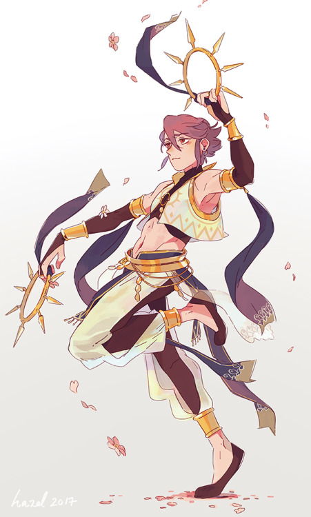 hazeldrop:Dancer Inigo! I will also have this picture for a print at Yaoi-con this weekend! We will 