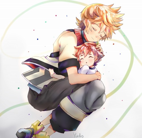 fuckyeahffboys:  Ventus + Sora (KH:BBS) |  ゆうどう  