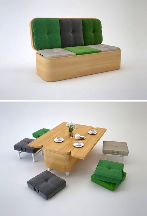 chevits11:  theneutronflow:  mayahan:  Space-Saving Design Ideas  Space saving furniture   Love every piece of it!!!