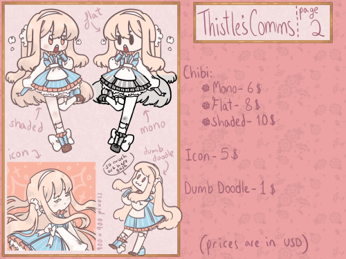 wisteria-in-autumn:Commissions open! Keep reading Reblogging due to needing some monies rn ^^’