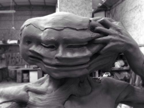 sixpenceee: Sculptures by Italian artist Enrico Ferrarini. Here is his instagram