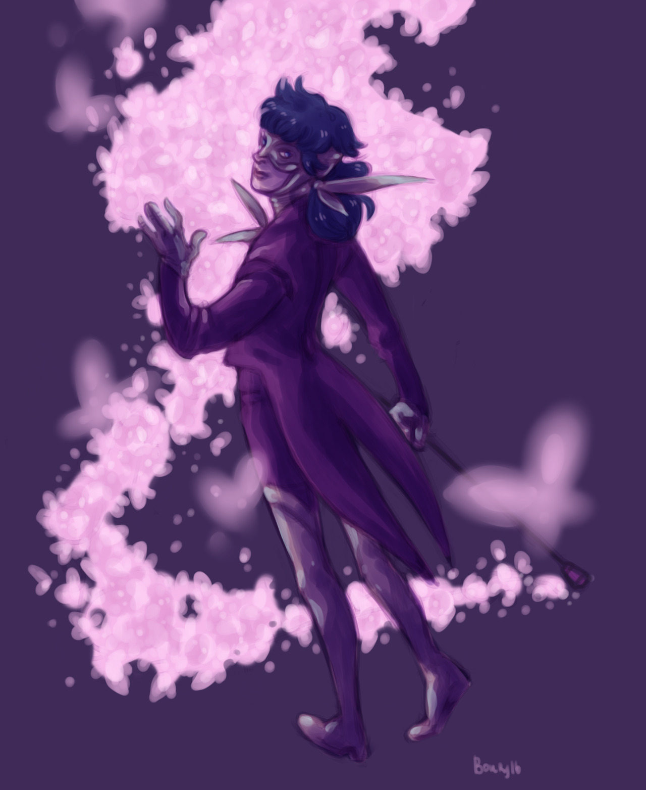 hellagaybourgeois:  kwami swap nobody asked for ! butterfly-themed superheroine (soo