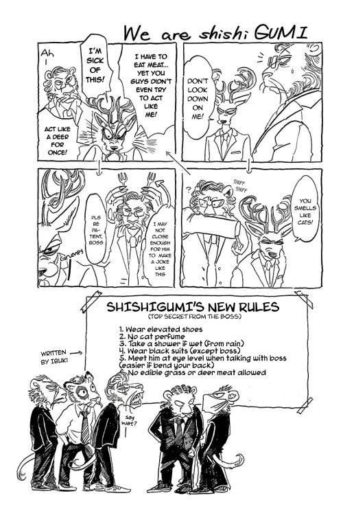 Shishigumi’s new rules. 