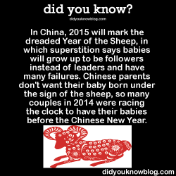 did-you-kno:  In China, 2015 will mark the