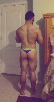 manthongsnstrings:  menwearingthongs:  Woof! Hot ass and thong!   Is this a Croota thong?