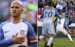   Michael Bradley, capitán de la selección estadounidense de fútbol, portó la pasada madrugada un brazalete durante el encuentro de cuartos de final de la Copa América que les enfrentó a Ecuador. El motivio era obvio: homenajear a las víctimas