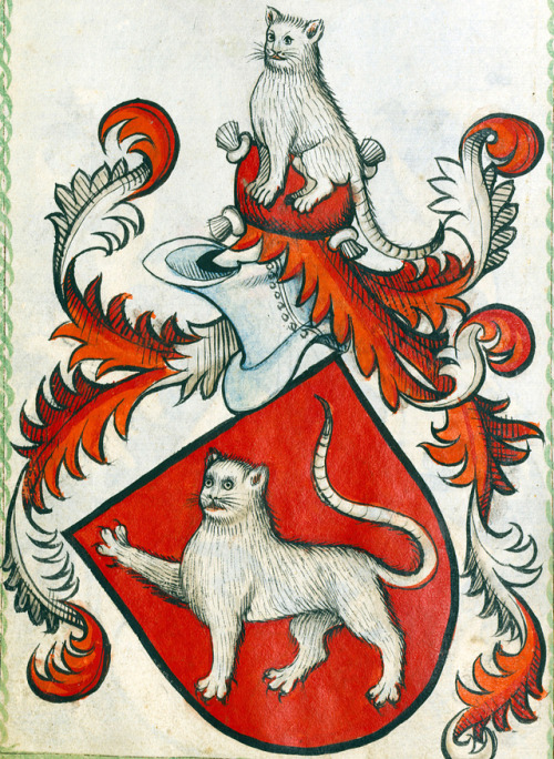 cats of armsScheibler Armorial, Germany ca. 1450-1480München, BSB, Cod.icon. 312 c, p. 44