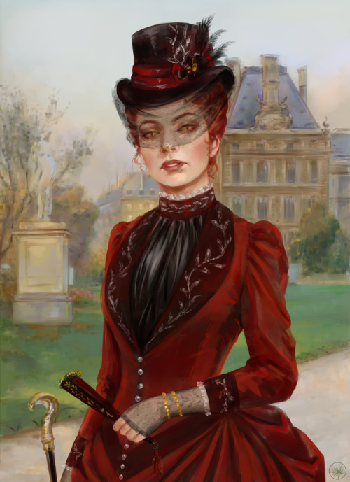 lycoris-lily:Genderbent 2/4: Victorian CrowleyHC: She invented the corset