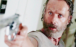 Rick + pointing gun