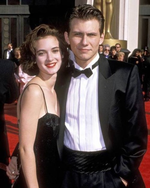  Winona Ryder & Christian Slater at the 1989 Oscars. 