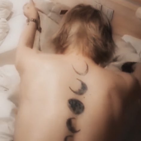 Jimin Is Sculpted To Perfection. I Love Seeing His Pretty Moon Tattoos