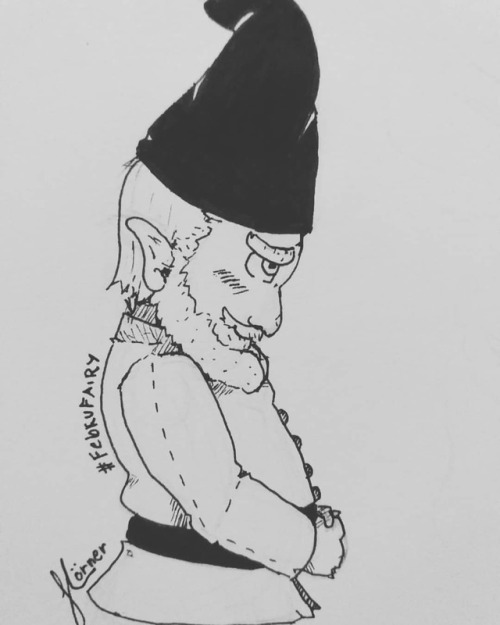 Day 4 - #Gnome from #februfairy. #gnomo #lineart https://www.instagram.com/p/Btjli0zHEOo/?utm_source