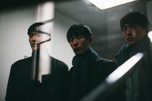 theasianmalemodel:Li Chen, Yan Kai Wen and Jin Da Chuan  for Hermès FW15 (Backstage) | Paris Fashion Week  