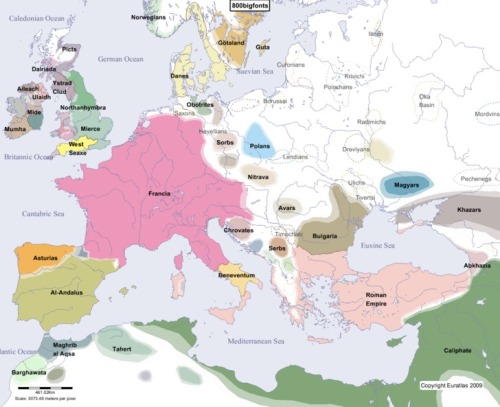 Europe In 800 AD