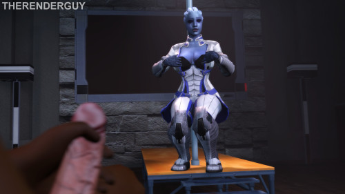 therenderguy:  Liara T'Soni stripping for futanari Samantha Traynor  (requested) Links to animation (720): Mixtape, Mixtape loop, GfyCat loop Story: Liara always wanted to see what was Traynor all about. She was so interested that she loured specialist