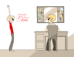 thesnowmaid:   daves homo for john tho so it evens out 