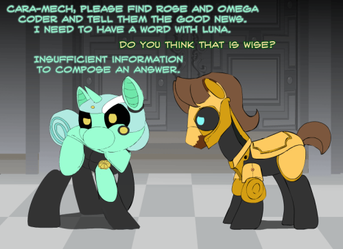 ask-omegacoder:  Drama bomb!We Repair Ponies #139  GASP! =O