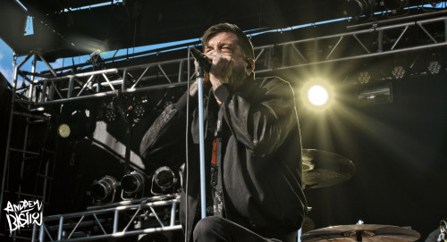 Austin Carlile of Of Mice and Men performing at Rock On The Range 2014.Check them out on the main st