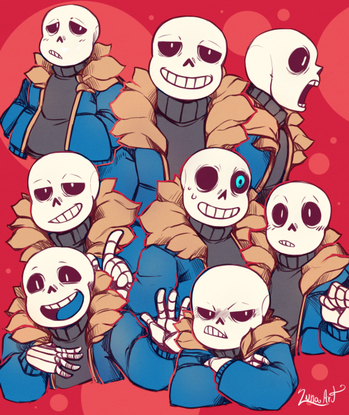 lunaartgallery: San’s pile, I drew earlier for fun. Even though Sans doesn’t show much e