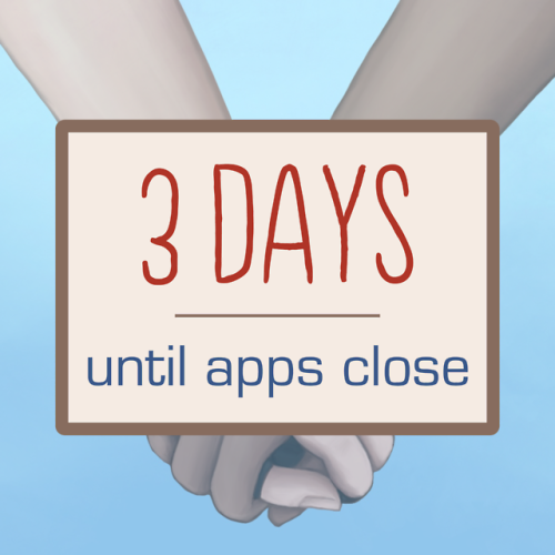 Only 3 days left to apply!! Apps close 11:59pm PDT on March 23!Artist Application | Writer Applicati