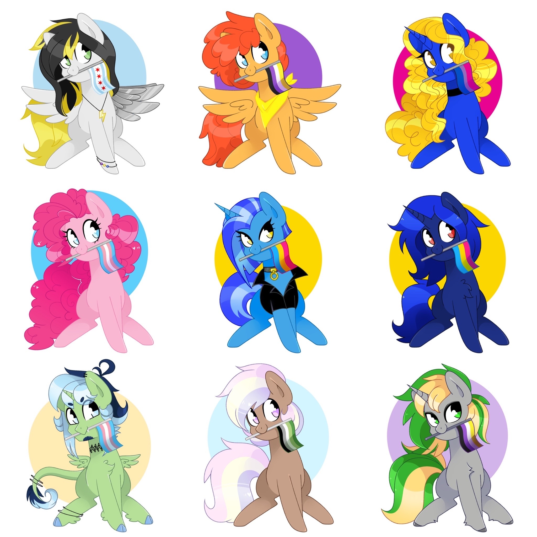 sapphire-shores:Pride YCH! Only $5 USD 💛✨