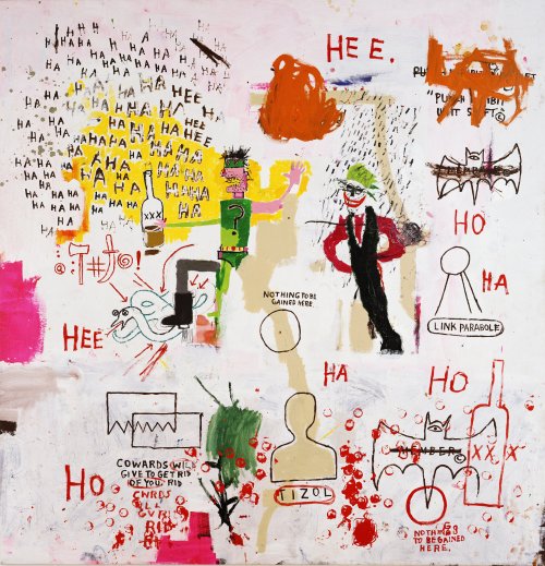 importantmodernart: Riddle Me This, Batman, 1987 Jean-Michel Basquiat