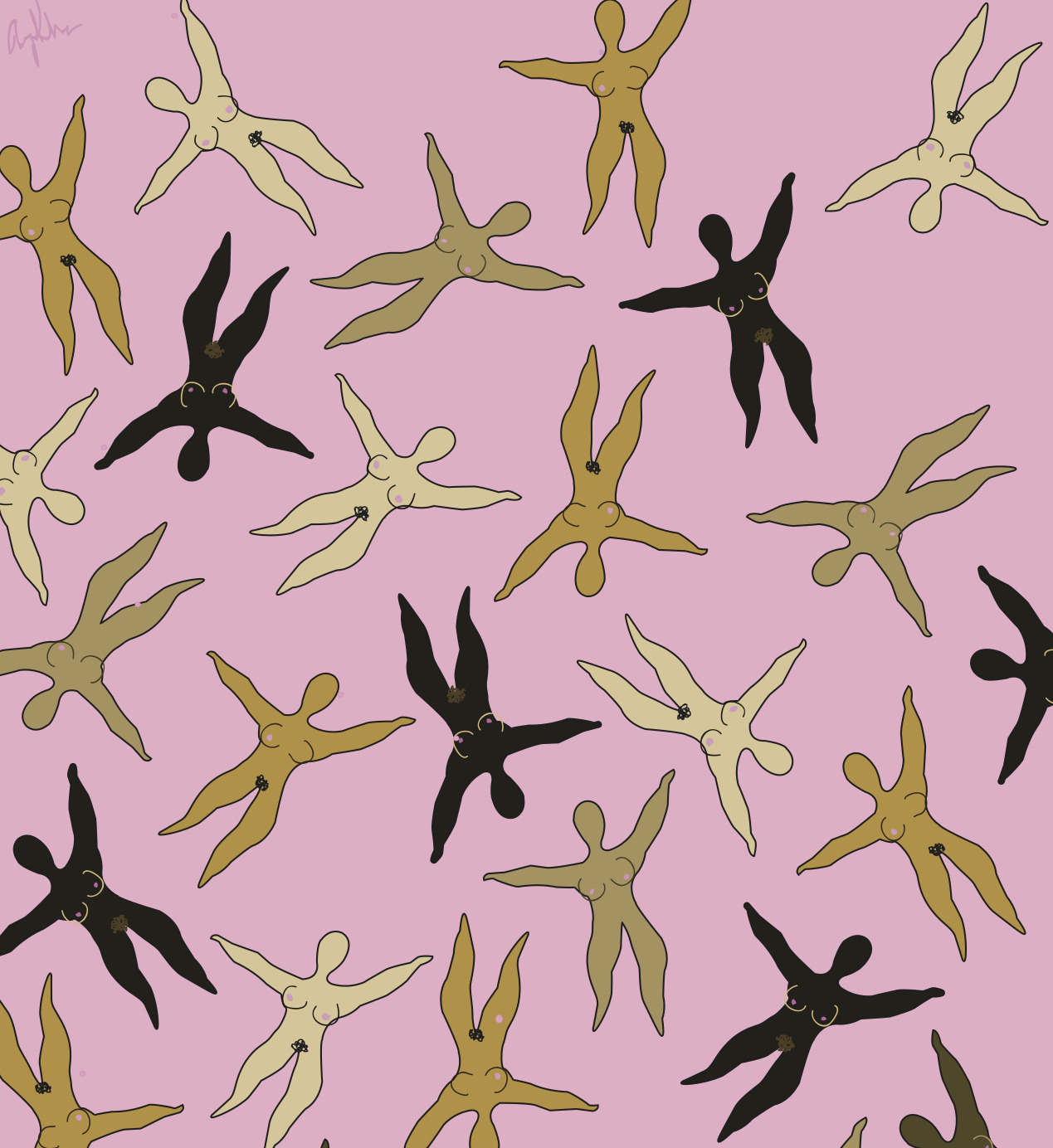 petaltits:  “Colored Ladies” inspired by Henri Matisse