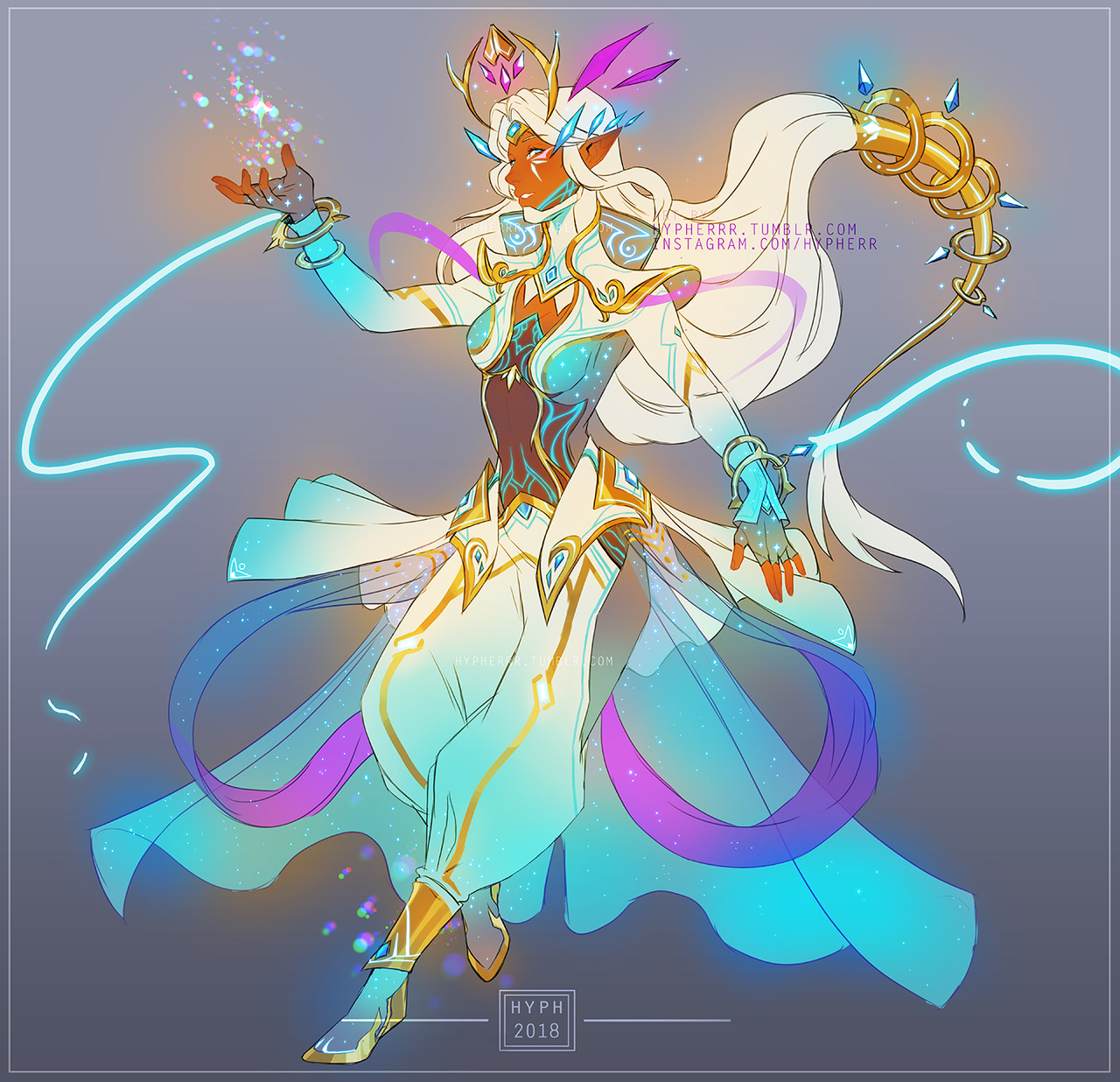 hypherrr: Aaand Neptune Deity Allura! Last one of the set~ now to think of what to