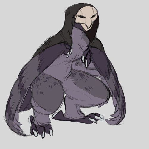 zannathedragon:More Reaper doodles! Harpy Reaper as a friend suggested I do, and then more toothy mo