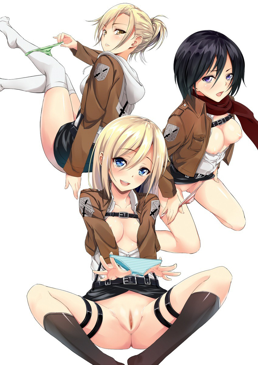 besthentaipictures:  Girls I love set for 300 followers.  First up is Mikasa Ackerman