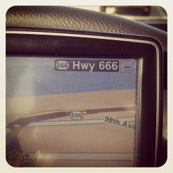 On the highway to hell&hellip;. #666 #hwy #gps #hell